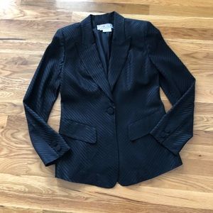 CARLISLE Wool Blend Pinstripe Blazer Vintage